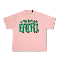 Salmon one lucky mini Urban Heavy Tee - MaliasSmallBusiness