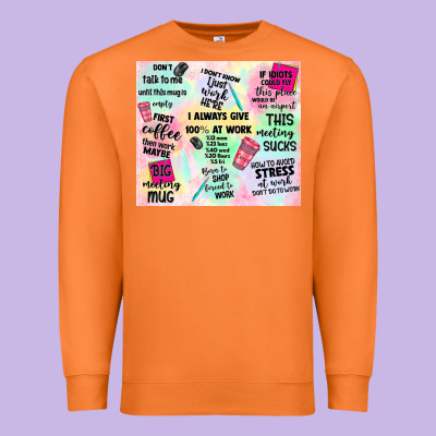 Funny Office Premium Sweatshirt Designed By Tumblerdesignbyshophia