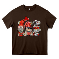 Chocolate Brown ladybug  gnomies Heavy Core Tee - BarkalooDesign