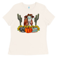 Bone Fall Cow Ladies Tee - CowhideDigitalArt