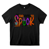 Black too cute to spook Heavy Core Tee - RacoonDesign
