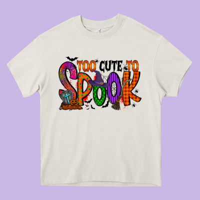 Too Cute To Spook Heavy Core Tee Designed By Racoondesign