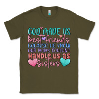 Army Green god made us best friend Classic Tee - MaliasSmallBusiness
