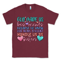 Burgundy god made us best friend Classic Tee - MaliasSmallBusiness