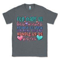 Charcoal Heather god made us best friend Classic Tee - MaliasSmallBusiness