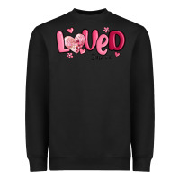 Black valentine's day loved john 3 16 Heavyweight Sweatshirt - MaliasSmallBusiness