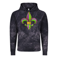 Cloud Black mardi gras fleur de lis leopard Vintage Hoodie - Jasminsmagicworld