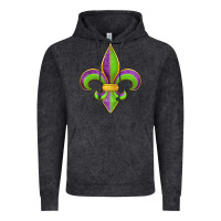Vintage Black mardi gras fleur de lis leopard Vintage Hoodie - Jasminsmagicworld