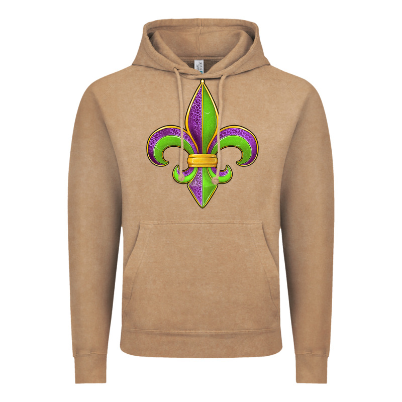 Mardi Gras Fleur De Lis Leopard Vintage Hoodie by Jasminsmagicworld | Teevron