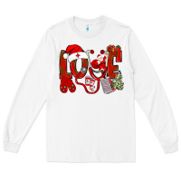 White christmas love nurse Long Sleeve Tee - NancyCooperArtShop