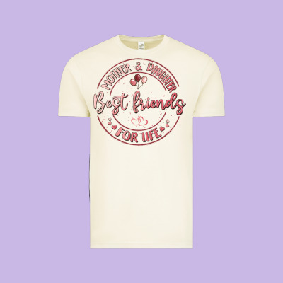 Mother And Daughter Best Friends For Life Vintage Tee Designed By Maliassmallbusiness