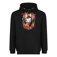 Black Cow Valentine's Day love Heavyweight Hoodie - HowdyJamesFarm