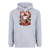 Heather Grey Cow Valentine's Day love Heavyweight Hoodie - HowdyJamesFarm