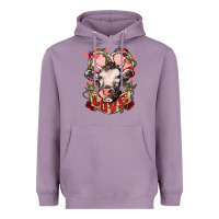 Lavender Cow Valentine's Day love Heavyweight Hoodie - HowdyJamesFarm