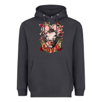 Smoke Cow Valentine's Day love Heavyweight Hoodie - HowdyJamesFarm
