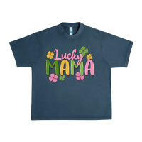 Midnight Navy lucky mama Urban Heavy Tee - MaliasSmallBusiness