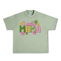 Oil Green lucky mama Urban Heavy Tee - MaliasSmallBusiness