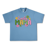 Pebble Blue lucky mama Urban Heavy Tee - MaliasSmallBusiness