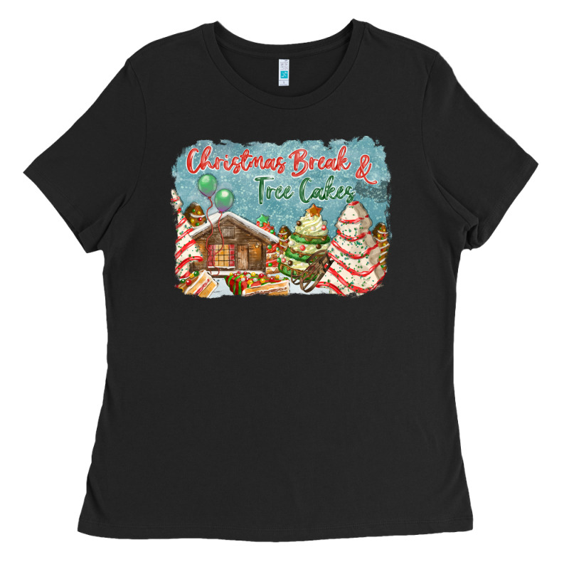 Christmas Break And Tree Cakes Ladies Tee by FaDigitalArtStudio | Teevron