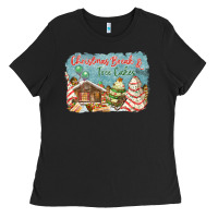 Black christmas break and tree cakes Ladies Tee - FaDigitalArtStudio