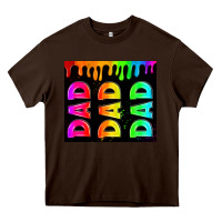 Chocolate Brown lgbt dad tumbler Heavy Core Tee - HRA Design Shop