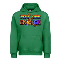 Emerald you are enough Urban Hoodie - FaDigitalArtStudio