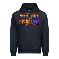 Navy you are enough Urban Hoodie - FaDigitalArtStudio