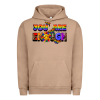 Pigment Burro you are enough Urban Hoodie - FaDigitalArtStudio
