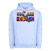 Pigment Grape Ice you are enough Urban Hoodie - FaDigitalArtStudio