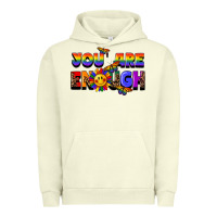 Pigment Pistachio you are enough Urban Hoodie - FaDigitalArtStudio