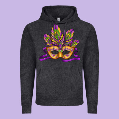 Mardi Gras Carnival Mask Vintage Hoodie Designed By Jasminsmagicworld