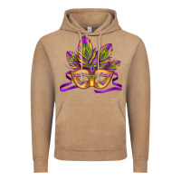 Vintage Coffee mardi gras carnival mask Vintage Hoodie - Jasminsmagicworld