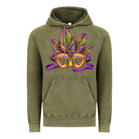 Vintage Olive mardi gras carnival mask Vintage Hoodie - Jasminsmagicworld
