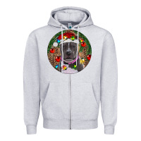 Christmas Pitbull Zipper Hoodie | Teevron