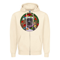 Sandshell Christmas Pitbull Zipper Hoodie - RanaPortraitStore