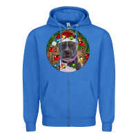 True Royal Christmas Pitbull Zipper Hoodie - RanaPortraitStore