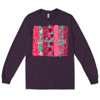 Plum valentines day brushstroke background brushstroke Long Sleeve Tee - NancyCooperArtShop