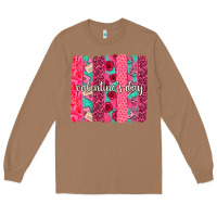 Toasted Coconut valentines day brushstroke background brushstroke Long Sleeve Tee - NancyCooperArtShop