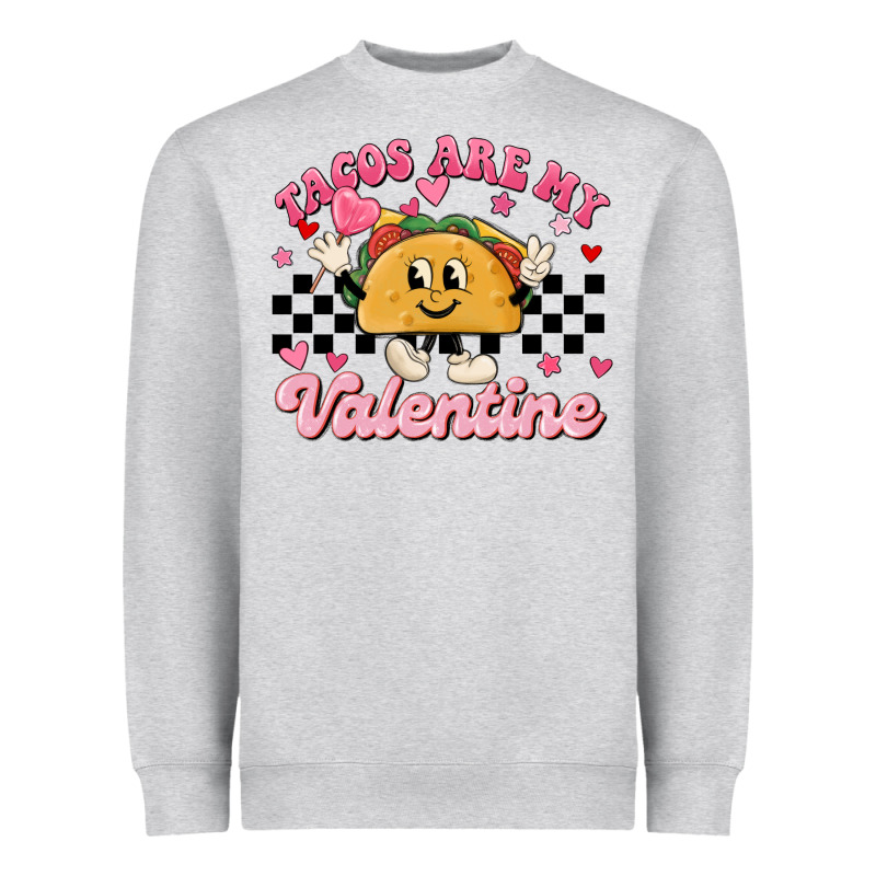 Tacos Are My Valentine Heavyweight Sweatshirt by MaliasSmallBusiness | Teevron