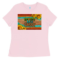 Bubblegum Pink sweet and sassy juneteenth skinny metal can holder Ladies Tee - HRA Design Shop