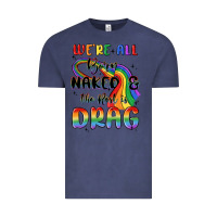 Vintage Denim we're all born naked the rest is drag Vintage Tee - MaliasSmallBusiness