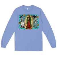 Colony Blue Gemstone our lady of Guadalupe Long Sleeve Tee - JahusDesignShop
