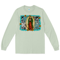 Matcha Gemstone our lady of Guadalupe Long Sleeve Tee - JahusDesignShop