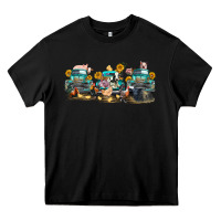 Black western farm trucks farm animals Heavy Core Tee - FaDigitalArtStudio