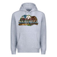 Heather Grey Wild about Baseball Premium Hoodie - HowdyJamesFarm