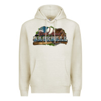 Oatmeal Heather Wild about Baseball Premium Hoodie - HowdyJamesFarm