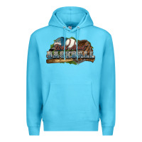 Ocean Blue Wild about Baseball Premium Hoodie - HowdyJamesFarm