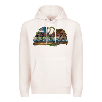 Pale Pink Wild about Baseball Premium Hoodie - HowdyJamesFarm