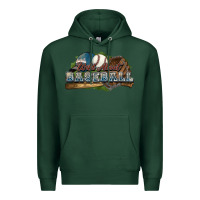 Sports Green Wild about Baseball Premium Hoodie - HowdyJamesFarm