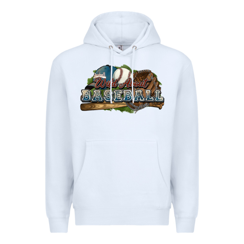 Wild About Baseball Premium Hoodie by HowdyJamesFarm | Teevron